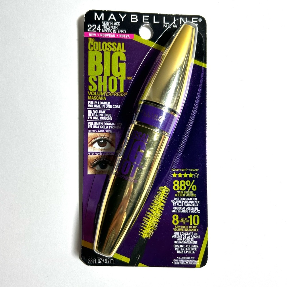 NEW Maybelline Volum' Express Colossal BIG Shot 224 Very Black